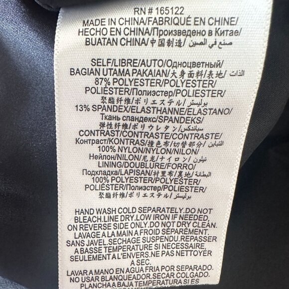 BCBGMAXAZRIA Black Long Sleeve Ciana Sparkle Evening Mini Dress Size 8 NWT - Picture 15 of 15